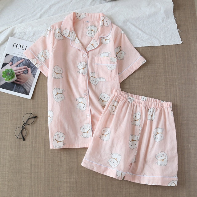 Short Pyjamas Set 100% cotton DK TZ10