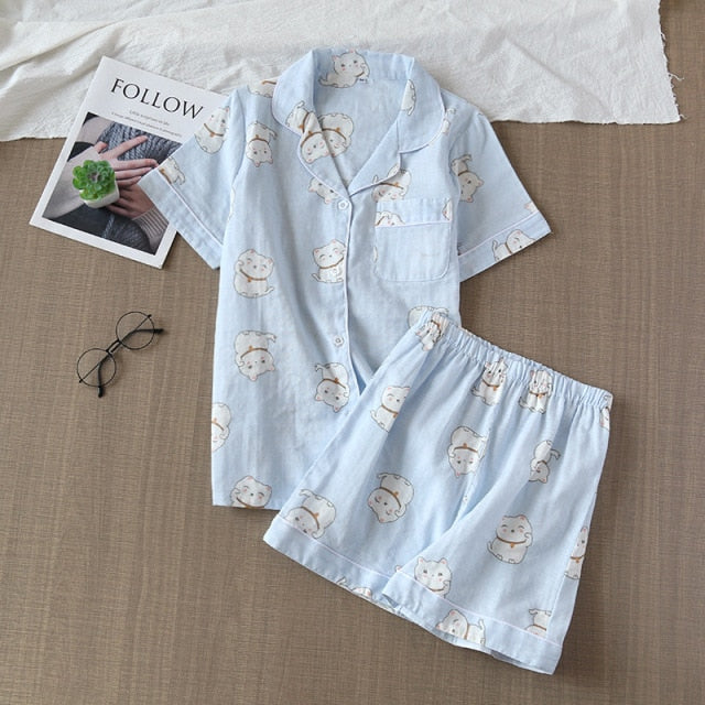 Short Pyjamas Set 100% cotton DK TZ12