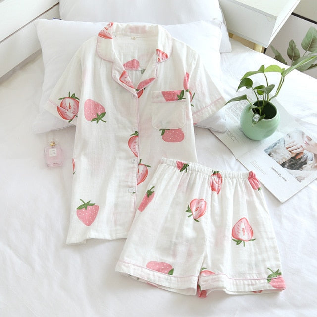 Short Pyjamas Set 100% cotton DK TZ21