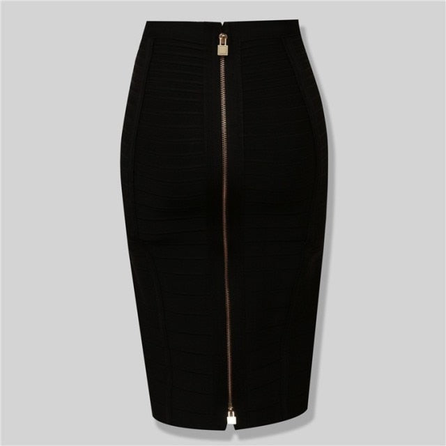 Zipper Bandage Pencil premium Skirt